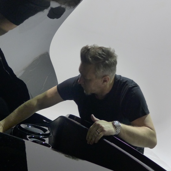 Robert working on piano