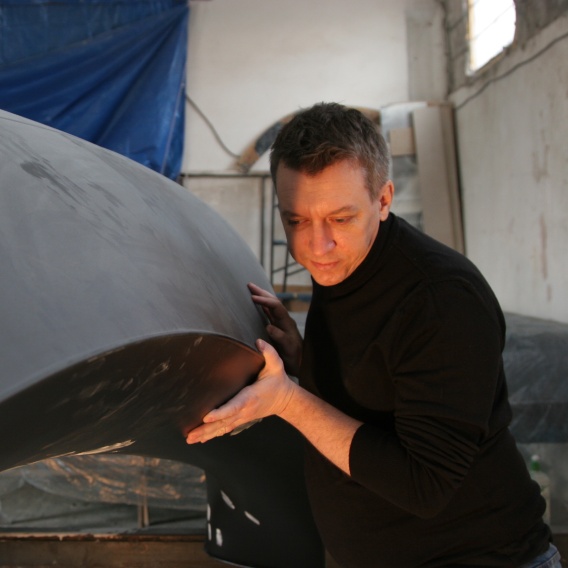 Robert working on piano