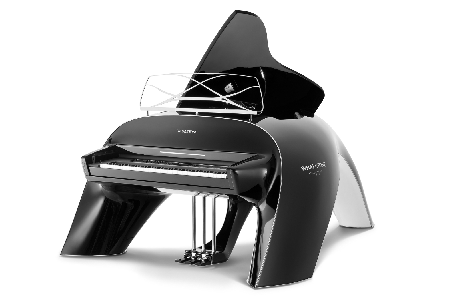 Whaletone Grand Piano front open