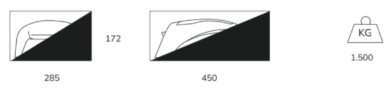 Royal Piano Size chart with case