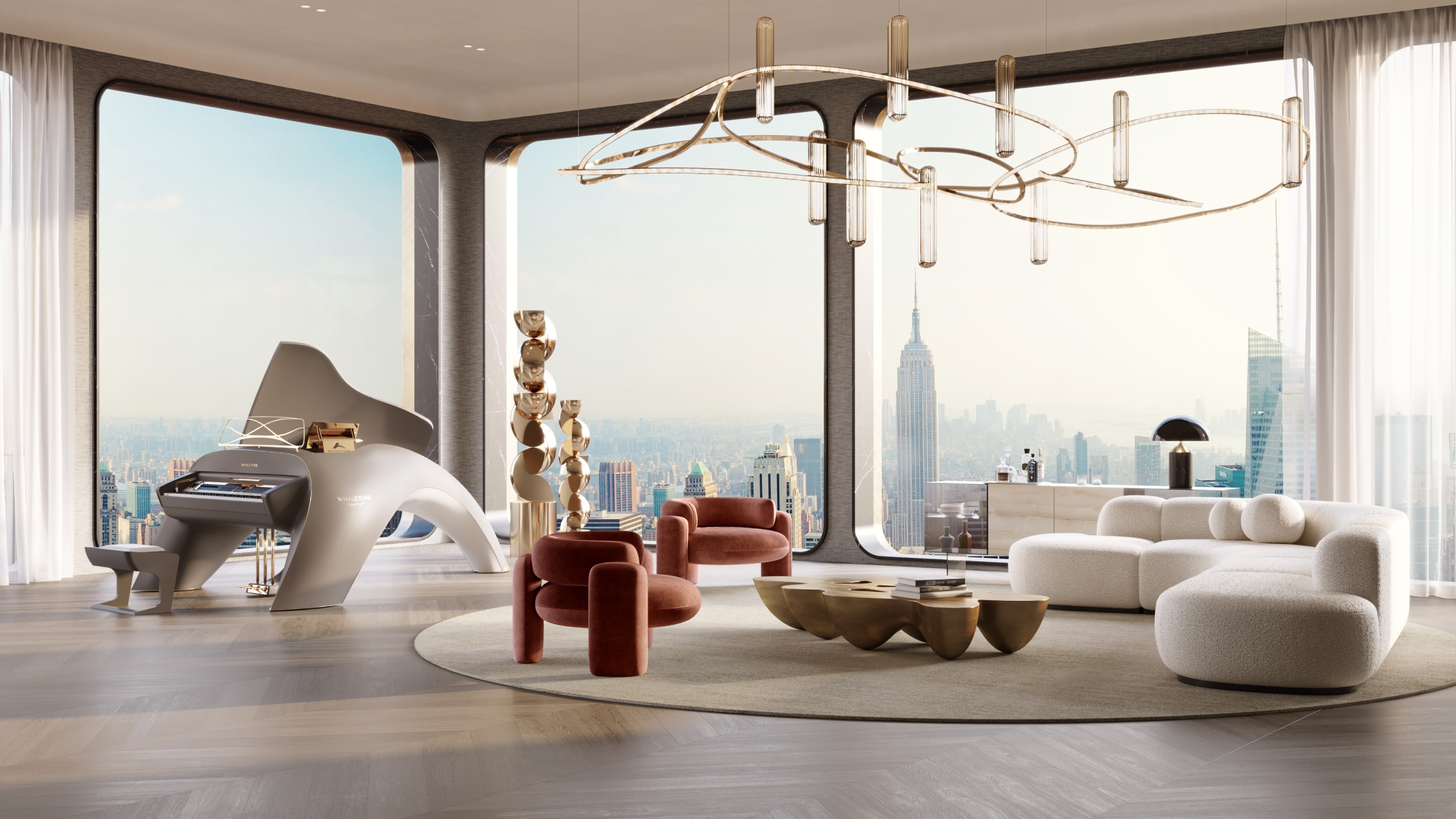 Whaletone Custom Edition Piano in NY Apartment