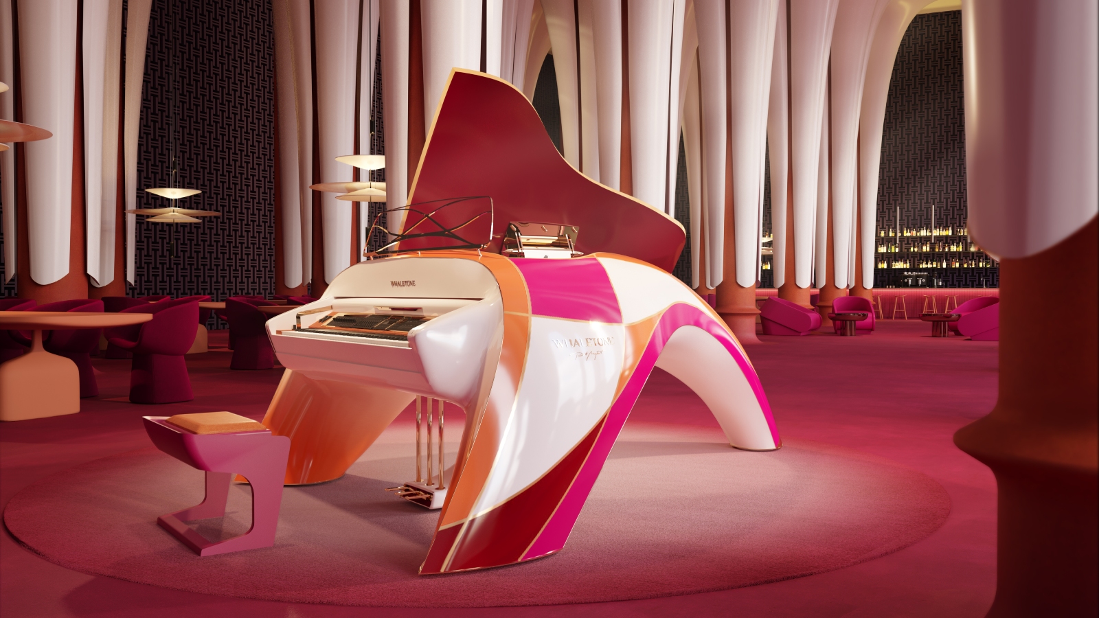 Whaletone Custom Edition Piano in Cathedral