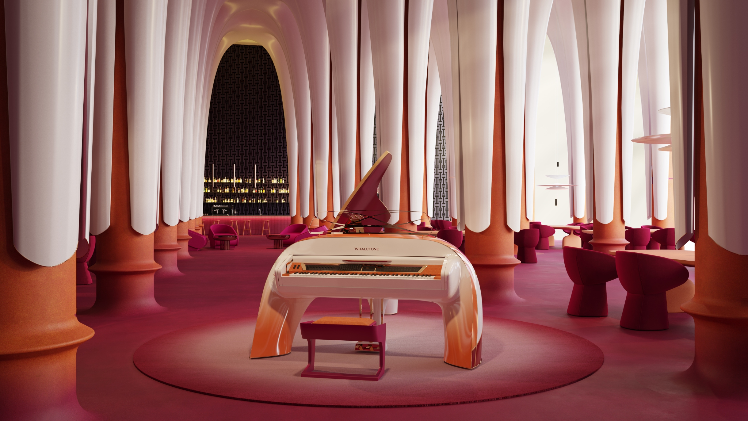 Whaletone Custom Edition Piano in Cathedral
